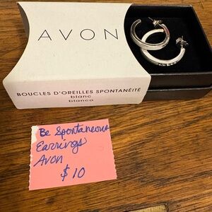 Avon Be Spontaneous Hoop Earrings